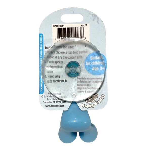 Happy Smiles Personalized Kids Toothbrush Holder Caleb Shark - Picture 2 of 4